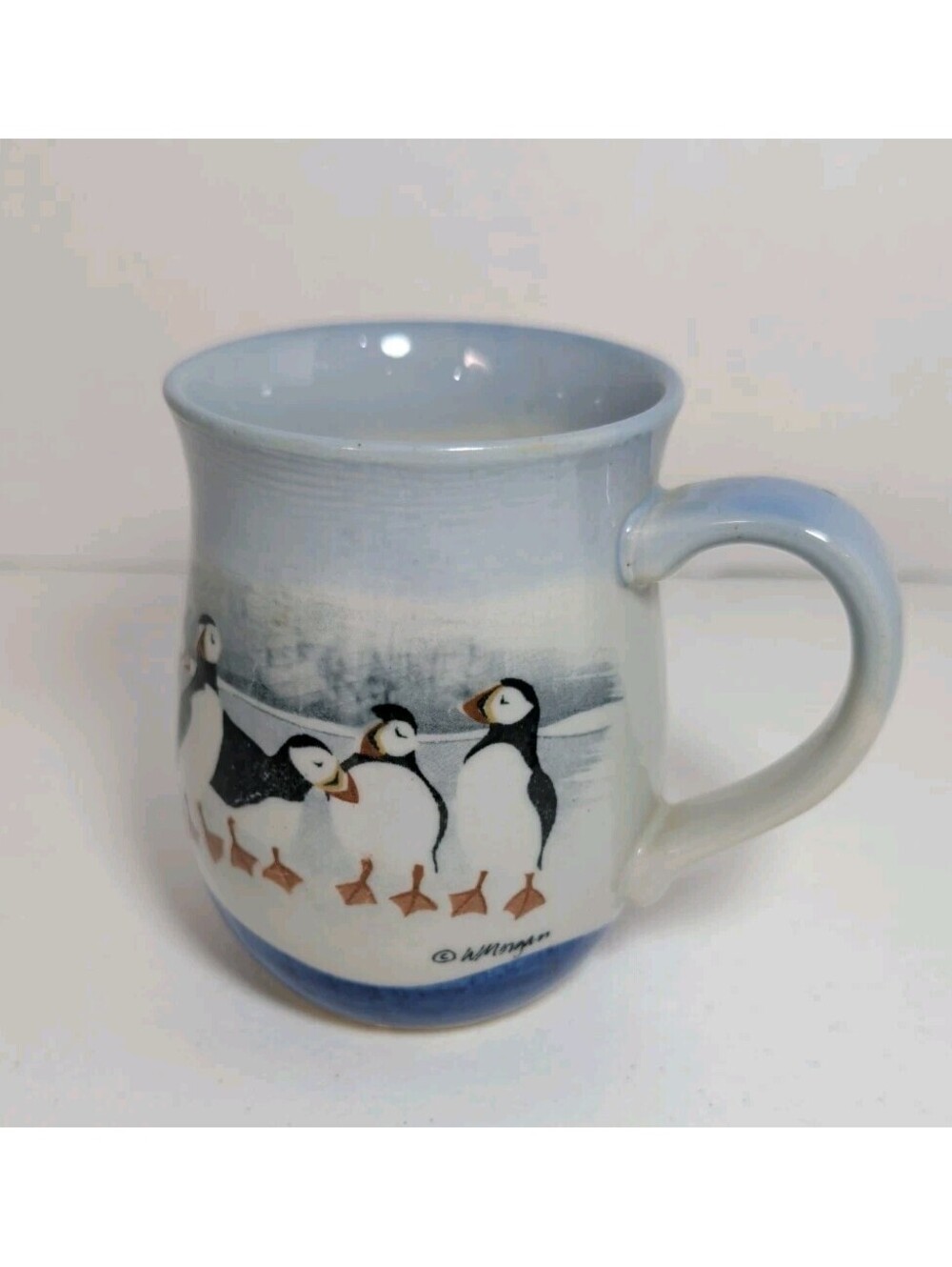 Vintage Otagiri Puffin Stoneware Mug Wendy Morgan Design